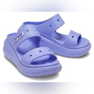 Crocs Lavender Platform Sandals